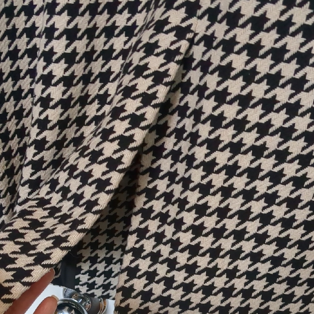 Ann Taylor Black and White Houndstooth Jacket Sz XL - Picture 10 of 10